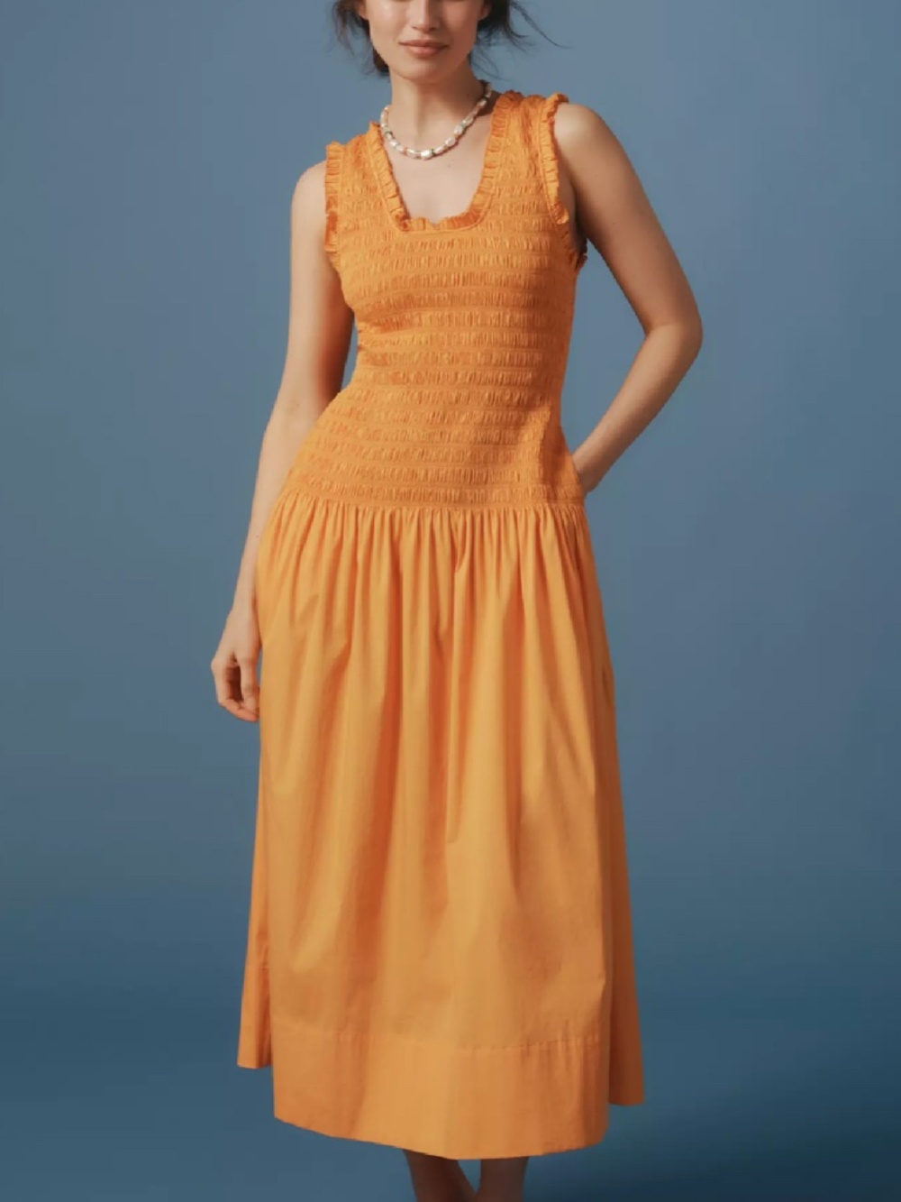 SIMON MILLER Zini Poplin Midi Dress